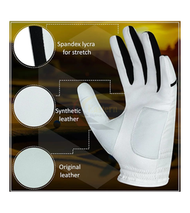 Gants de golf personnalisés en cuir Cabretta respirant, entièrement colorés, avec logo sur mesure – Conception d'usine - Product Image 2