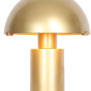 Decorative Hammered Brass Table Lamp with Cotton Shade, Unique Home <b>Lighting</b> Piece - Product Image 6