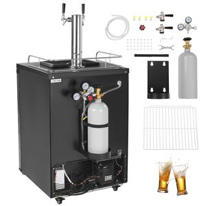 Dispenser di Birra a Doppio Rubinetto a Grandezza Naturale con Serbatoio CO2 (Senza Gas) e Vassoio Raccogligocce - Product Image 1