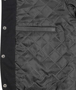 Chaquetas Universitarias de Lona Sólida al por Mayor, Chaqueta de Béisbol Personalizable con Logotipo, Chaqueta Letterman Lisa para Hombre - Product Image 3