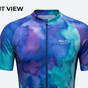 MALUZA INDUSTRIES Maillot de cyclisme professionnel OEM personnalisé pour homme, respirant, séchage rapide, antibactérien, protection UV, léger, VTT - Product Image 4