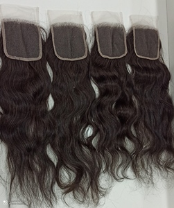Closure en dentelle de cheveux humains vierges, style Loose Wave, douce et régulière, dentelle suisse transparente 4x4 - Product Image 2