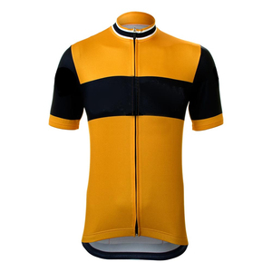 Ensemble de maillots de cyclisme pour hommes, imprimé par transfert thermique, 100 % coton, coupe-vent, maillot de vélo de route, poche zippée réversible, bretelles - Product Image 1