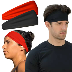 Athletic Cotton Headband with Custom Design <b>Nylon</b> Headband for Yoga Fitness Workout Sport Running Sweat Absorption Headband - Product Image 6