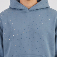 Nouveauté, sweat à capuche pour homme avec strass, taille personnalisée, très populaire, logo personnalisé de haute qualité, sweat à capuche pour homme avec strass