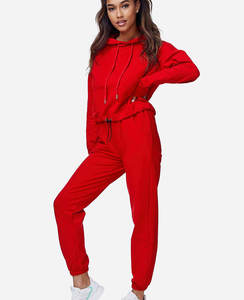 Venta al por mayor Anti Shrink Cotton Women's Chándal Set Logotipo personalizado Crop Top Venta caliente teñido liso para Unisex Tallas grandes Logotipo personalizado - Product Image 6