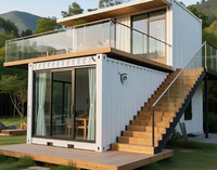 Maison conteneur extensible de haute qualité, respirante, portable, à structure légère en acier, pour bureau, dortoir, maison mobile de vacances