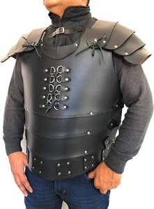 Eoin Winston Sports Armure de guerrier en cuir véritable, ensemble de protections (plaque de poitrine, protège-épaules, protège-bras), vêtements de cosplay - Product Image 3