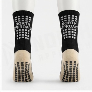 Crew <b>Socks</b> Solid <b>Black</b> Breathable Knitted for Adults Casual Wear - Product Image 2