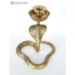 Decoración de mesa de serpiente hecha a mano de 8 pulgadas con portavelas Otro artículo de decoración del hogar Otros portavelas Linternas y tarros de velas - Product Image 2