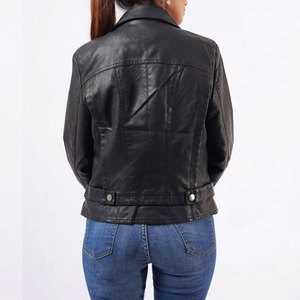Womens Winter Leather Crop <b>Jacket</b> Genuine Real Slim Fit Biker Zip Crop Coat Stylish Fashion Outerwear <b>Zipper</b> <b>Jackets</b> - Product Image 2