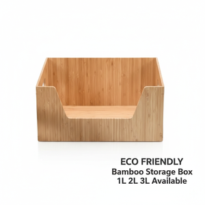 Boîtes de rangement rectangulaires en bambou écologiques 1-3L, étanches, classiques, pour la maison, la cuisine, la salle de bain, vente en gros - Product Image 2