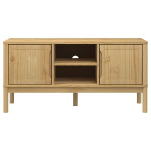 Supporto TV legno di pino solido FLORO cera marrone 44.9 "x 16.9" x 21.7" - Product Image 5
