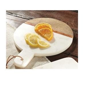 Planche à découper en bois d'acacia à finition naturelle, planche à découper en bois pour usage quotidien, ustensile de cuisine multifonctionnel - Product Image 5