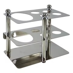 Polished Nickel Finish <b>Toothbrush</b> <b>Holder</b> Modern Eco-Friendly Two-piece Bathroom Countertop Organizer - Product Image 1