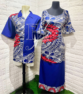 Vestido Samoano Clásico, Camisas de Moda Polinesia, Conjuntos a Juego para Parejas de las Islas Hawaianas - Product Image 2