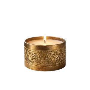 Pot à bougie en bois fait main avec support trépied et insert métallique, pot décoratif en bois pour bougie parfumée, décoration de salon et de maison - Product Image 3