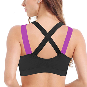 Sujetador Deportivo con Cierre Frontal, Ajustable, de Alta Sujeción, Transpirable, con Cuello en U, con Relleno Extraíble, Antigolpes, Talla Grande, para Yoga - Product Image 3