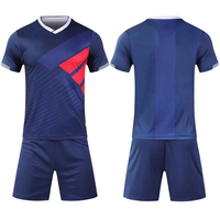Conjunto de Uniforme de Fútbol Personalizado, Camiseta y Pantalones Cortos Transpirables para Clubes Escolares, Ligas, Prácticas y Partidos de Campeonato