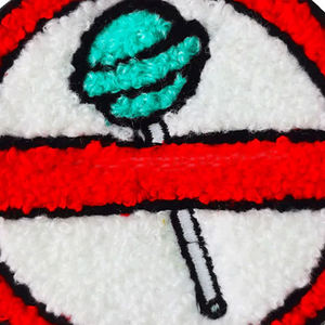 Premium Quality Varsity Lady Embroidered Garment Patch Custom Fashion <b>Badge</b> with Chenille Design - Product Image 6