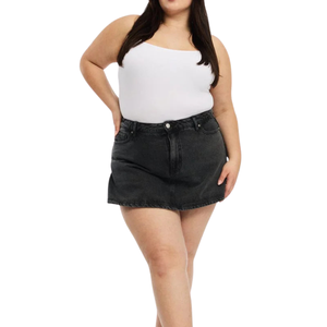 กระโปรงยีนส์ผู้หญิงไซส์ใหญ่ คุณภาพดีที่สุด ขายส่ง ผ้าปรับแต่งได้ มีตัวอย่างฟรี - Product Image 5