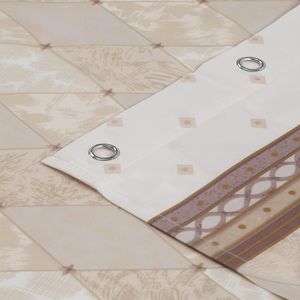 Corinthia 72 \ "W X 72 \" H tende da bagno impermeabili stampate Beige tende da doccia Decorative contemporanee - Product Image 2