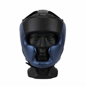 Équipement de boxe personnalisé OEM/ODM, protection intégrale du visage, noir mat et or, casque de sparring - Product Image 4