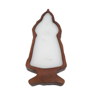 Portavelas de Madera con Cera, Decorativo, en Forma de Árbol de Navidad, para Decoración del Hogar y Festividades - Product Image 6