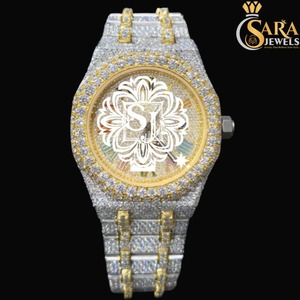 Nueva llegada de lujo azul de negocios reloj Impresionante cristal analógico Dial Moissanite diamante Estilo libre cuadrado 18mm Edición Limitada - Product Image 2