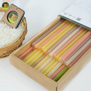 หลอดดูดน้ำจากฟางข้าวแบบเป็นมิตรต่อสิ่งแวดล้อม ย่อยสลายได้ รับประทานได้ จำหน่ายส่ง ราคาโรงงาน รับผลิตแบบ OEM ODM ปริมาณสั่งซื้อขั้นต่ำน้อย ผลิตในเวียดนาม - Product Image 6