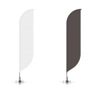 Bandera de Pluma Promocional Portátil de Polipropileno Tejido Transpirable con Impresión Personalizada, Correa Ajustable, Instalación Instantánea, Forma de Lágrima - Product Image 2