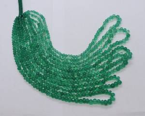 Cuentas de ónix verde natural de forma irregular tipo rondel de 3.5-5.5 mm, cuentas de ónix verde de 16 pulgadas, cuentas de ónix tipo rondel para la fabricación de joyería. - Product Image 1