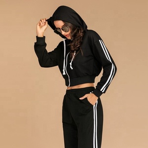 Conjunto Deportivo Personalizado con Logotipo para Mujer, Sudadera con Capucha y Pantalones Deportivos, Conjunto de 2 Piezas, Pantalones Deportivos y Sudadera con Cierre - Product Image 3
