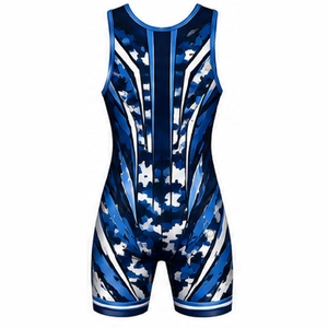 Men’s Custom Wrestling <b>Singlets</b> Athletic Compression Uniforms with Full Sublimation Printing and Team Design - Product Image 6