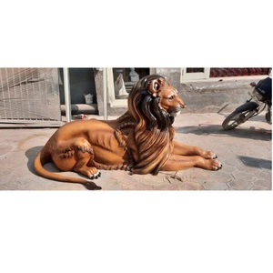 Estatua de León de FRP de Excelente Calidad, Escultura Decorativa de Animal para Hogar, Jardín, Parque, Hotel y Exhibición Comercial en Venta - Product Image 4