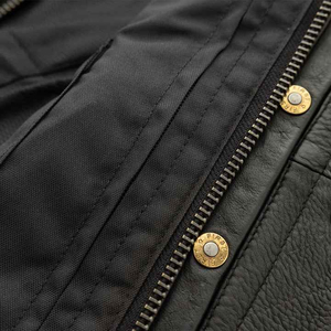 Gilet en cuir respirant pour homme, design tendance automne, coupe-vent, loisirs, haute qualité, sans manches - Product Image 3