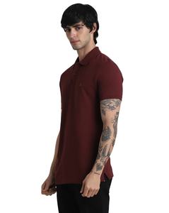 Top de tendencia para hombre 100% algodón cuello botón manga corta liso teñido suelto ajuste hombros caídos suavemente camisetas a precio justo - Product Image 5