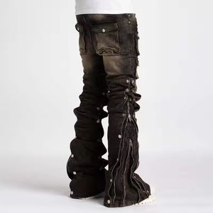 Pantalones Vaqueros de Hombre de Estilo Vintage, Transpirables, Sólidos, Cómodos, Duraderos, para Otoño, Verano e Invierno, Casuales, para Aventuras al Aire Libre y Uso Diario - Product Image 6