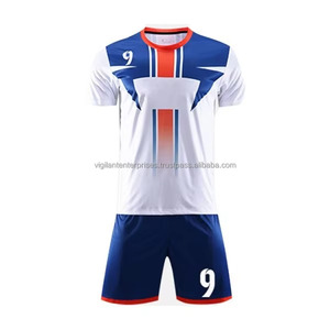 เสื้อทีมฟุตบอลเครื่องแบบนักบอลเสื้อกีฬาระบายอากาศเสื้อไม่มีลายพิมพ์ซับลิเมชัน - Product Image 1