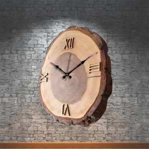Decorative Wooden <b>Wall</b> <b>Clock</b> <b>Vintage</b> Farmhouse Style - Product Image 5