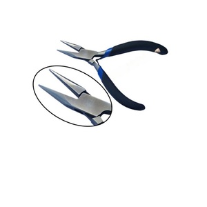 Alicates de pesca de acero inoxidable de 5 pulgadas con punta de cadena, doble manguito resistente, extractor de anzuelos, cortador de línea, abridor de anillas, agarre antideslizante para aparejos de pesca - Product Image 2