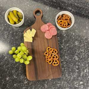 Planche à découper en bois au design moderne et tendance, multifonctionnelle, grande planche à découper en bois naturel, à utiliser à la maison, à l'hôtel, au restaurant - Product Image 5