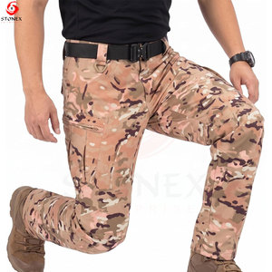 Pantalon cargo décontracté pour homme en sergé de coton, multi-poches, utilitaire, pour streetwear, vêtements de travail, activités de plein air, séchage rapide, respirant - Product Image 5