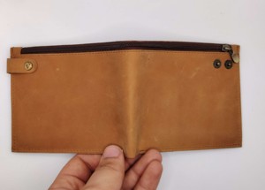 High Quality RFID Protected Genuine Leather Short <b>Card</b> <b>Holders</b> Men's <b>Wallets</b> Silk Lining Snap Closure Factory OEM Wholesale 2026 - Product Image 3