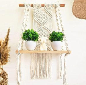 Tapiz de Pared de Macramé Bohemio Indio de Algodón Tejido a Mano, Ideal para Dormitorio, Pasillo, Habitaciones Infantiles y Juveniles, para Toda Ocasión - Product Image 3