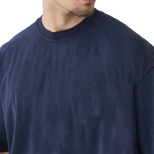 T-shirts confortables à séchage rapide, nouveau design, effet délavé à l'acide, 100% coton, T-shirts délavés à l'acide, nouveau design, T-shirt uni pour homme, effet délavé à l'acide - Product Image 3