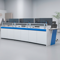 Console de travail ATC, poste de commande personnalisé, mobilier de salle de contrôle, solution pour opérateurs de centre de contrôle du trafic aérien
