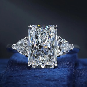 Premium Lab Grown Diamond Ring Vvs Clarity 925 Sterling Silver Custom Luxury Jewelry For Men Women And Special Events for Sale - Product Image 3