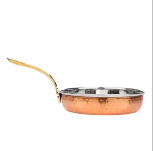 Copper Hammered Sauce <b>Fry</b> <b>Pan</b> with Brass Handle Metal Serveware Tableware Hotel Restaurant Copper Hammered Sauce <b>Fry</b> <b>Pan</b> with - Product Image 6