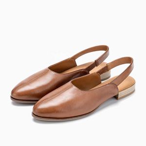 Zapatos de Ballet de Moda con Tacón Grueso y Punta en Pico de Cuero Genuino para Mujer, Marca B'fee, OEM ODM, Hechos en BD - Product Image 3